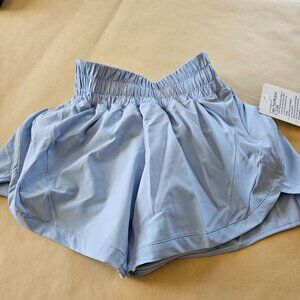 Lululemon Track That MR Short 5" lined, Powder blue size 0